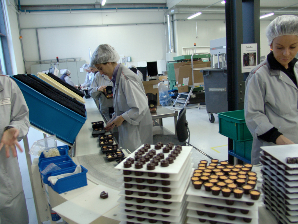 preparation usine chocolats cailler