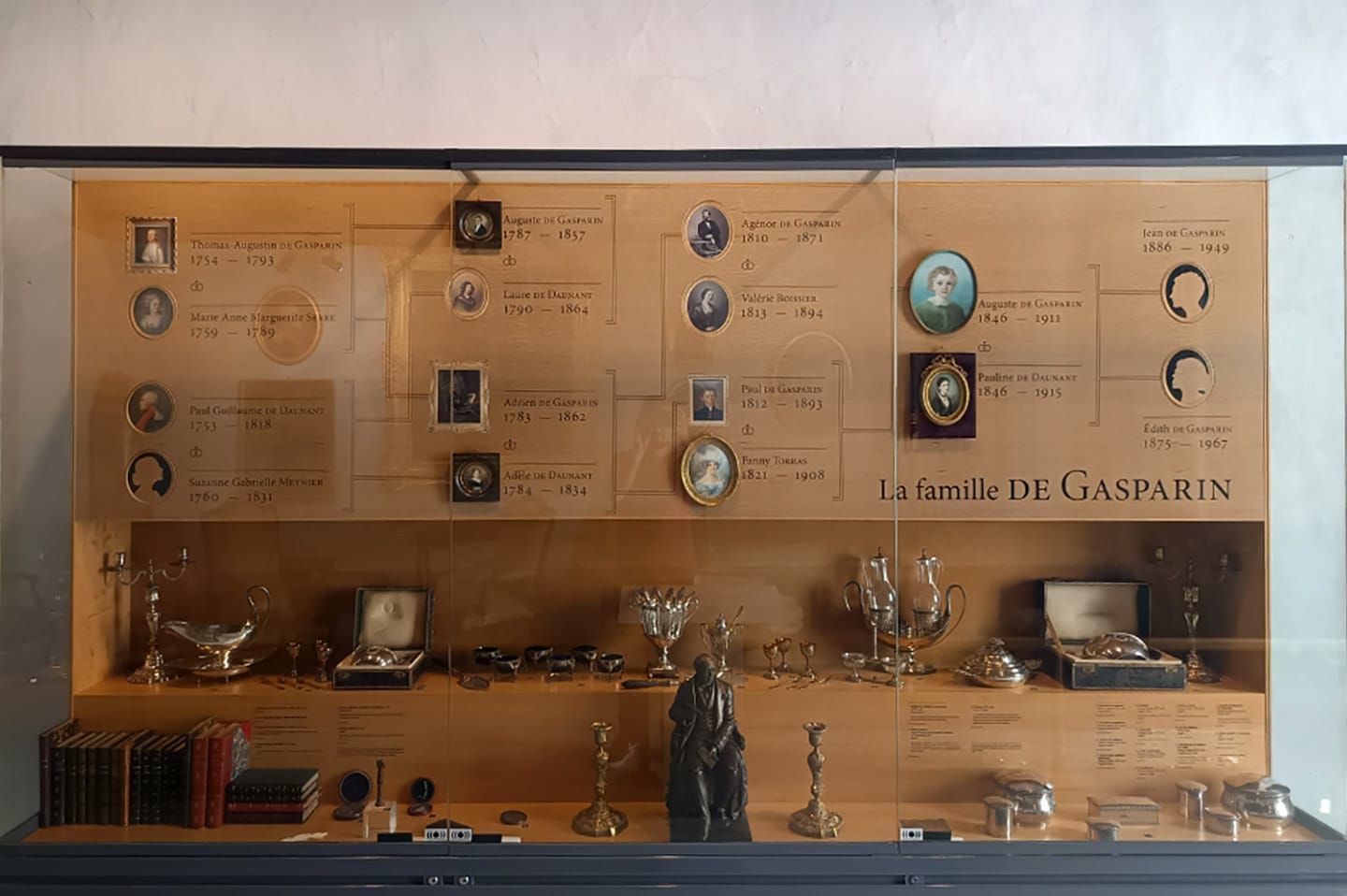 vitrine objets famille museeorange