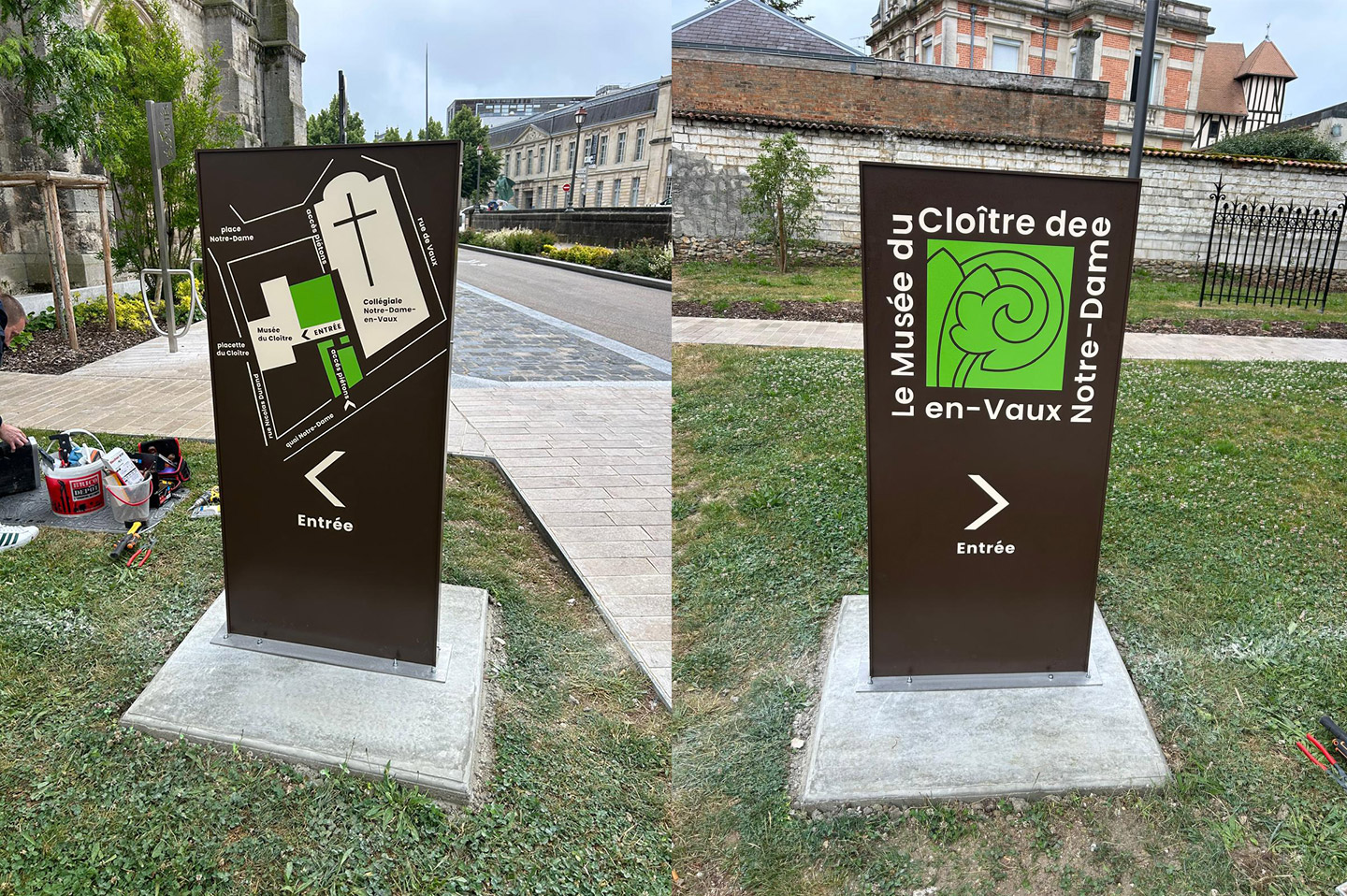 totem signaletique musee tilde
